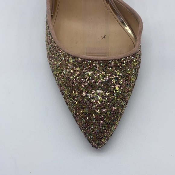 Jessica Simpson - Livvy Dusty Gold Glitter High Heels Size 8 - Picture 4 of 15